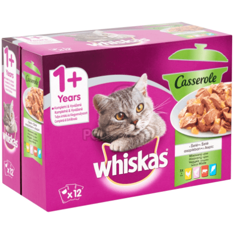 Whiskas Casserole Mixed Selection Box 12x85gr Markospets