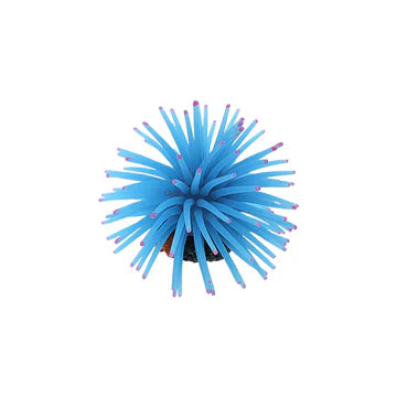 Anemone Aquarium Decor Blue Medium Ø 8x11cm