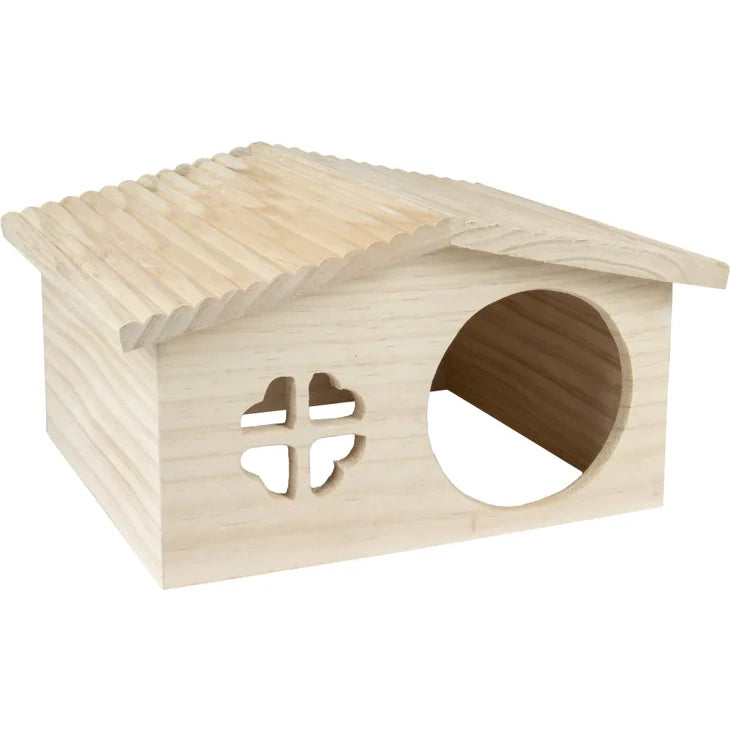 Flamingo House Stally Wood 32.5×27.5×17.5cm