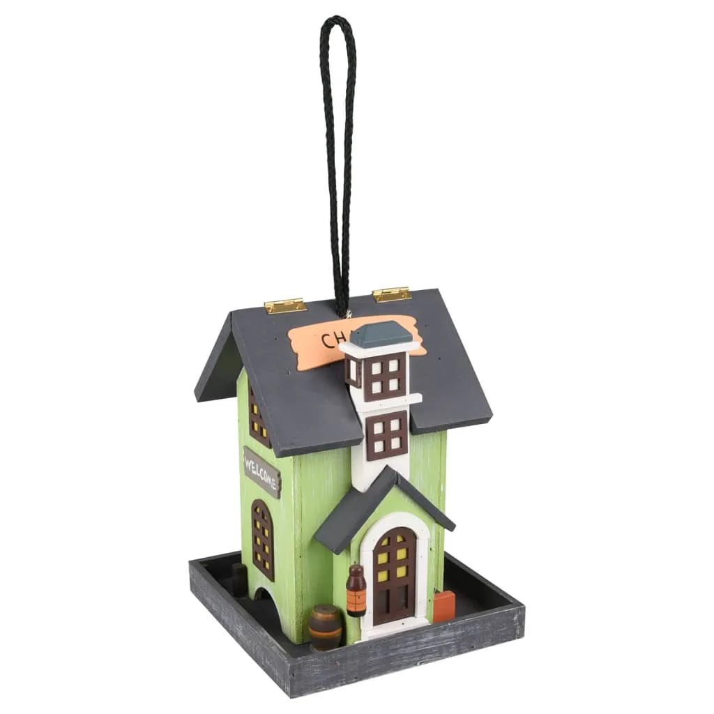 Bird Feeder Silo Seeds Hodra Wood 18x18x23cm