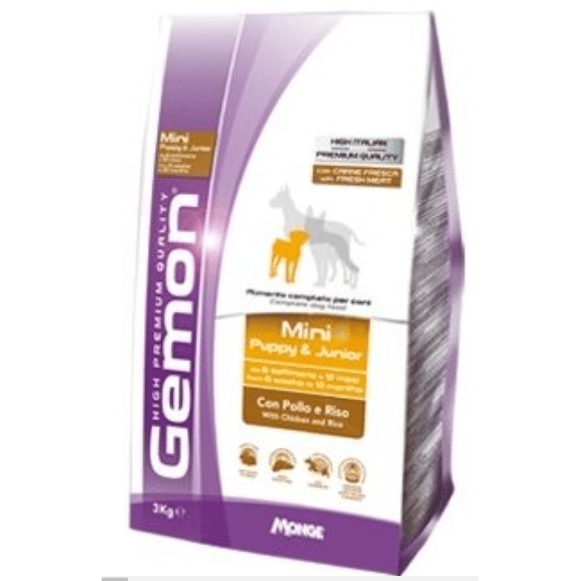 Gemon Mini Puppy & Junior Chicken & Rice Dog Food 3kg