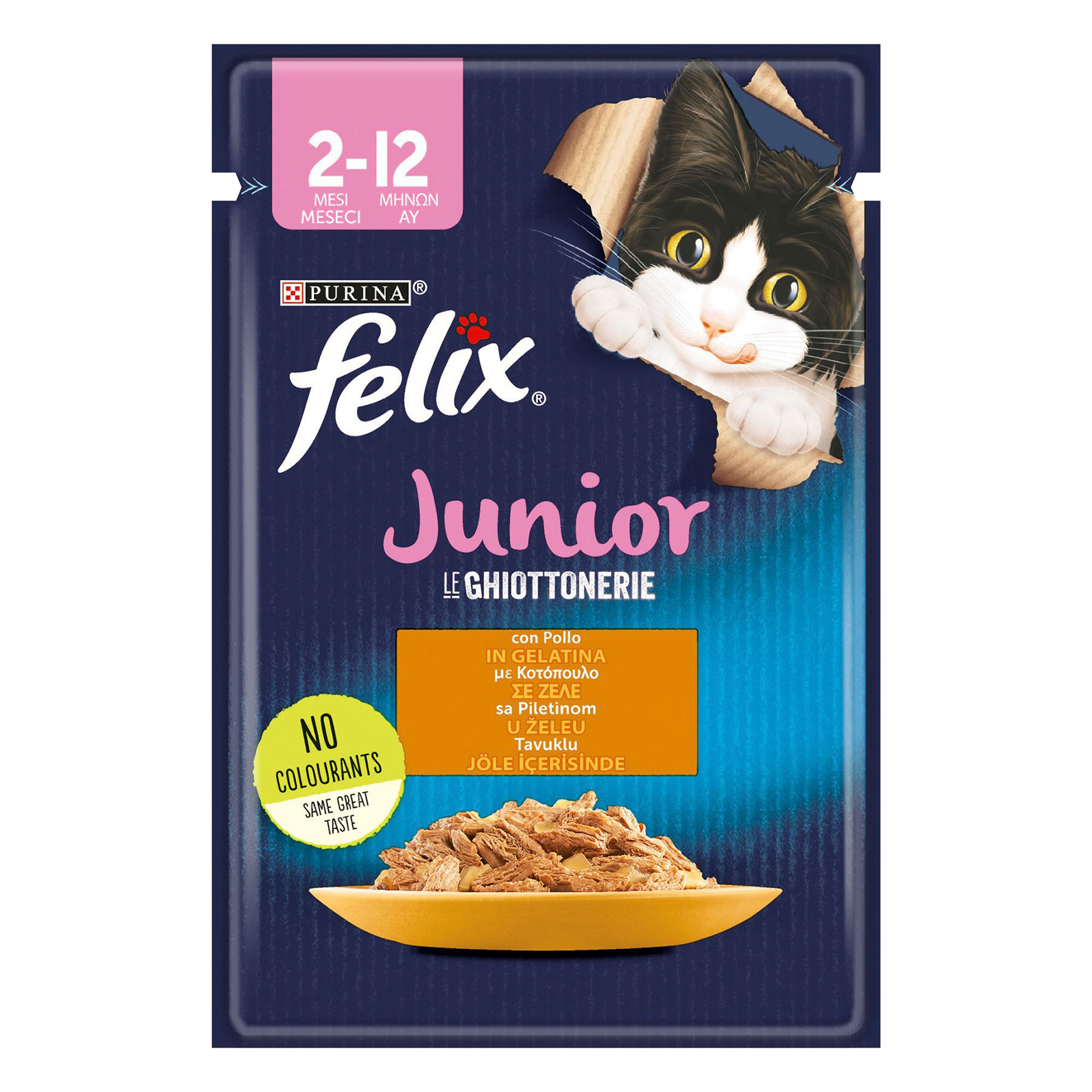 Purina Felix Le Ghiottonerie Junior Cat Pouch With Chicken in Jelly 85gr