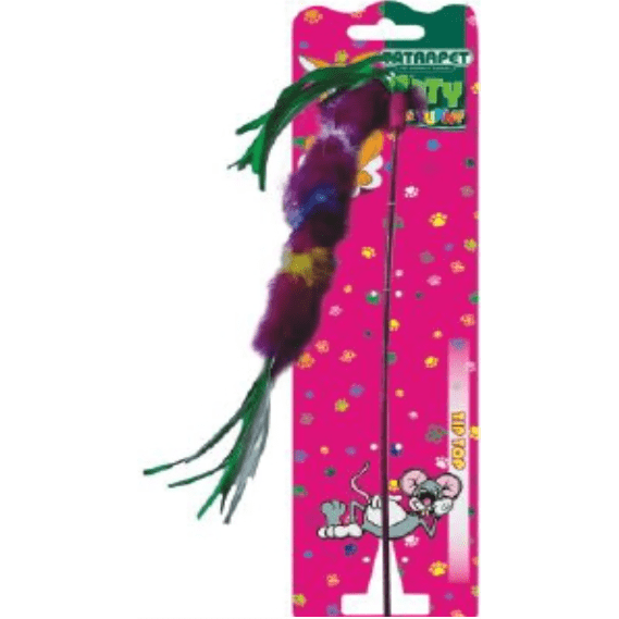 Tatrapet Cat Toy Stick with Feathers 45cm