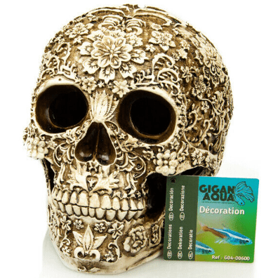GiganAqua Floral Skull 18x12x5cm