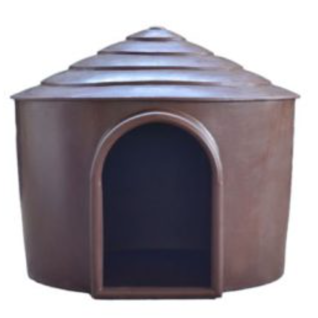 Dog House Large Round Brown 100x100cm