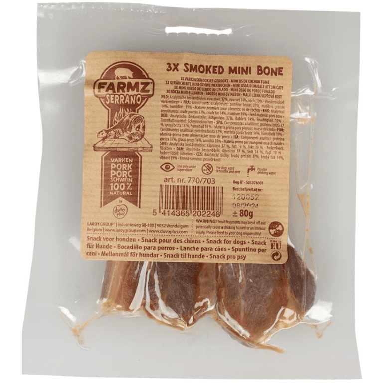 Farmz Serrano 3X Smoked Mini Pork Bone