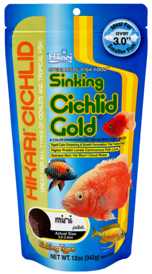 Hikari Cichlid Sinking Cichlid Gold 3.0-3.4mm 342gr