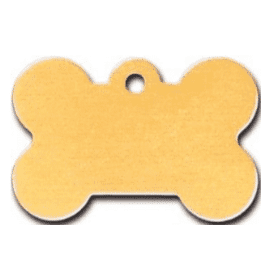 Mustard Yellow Bone I.D Tag 3.8x2.4cm