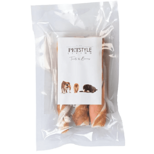 Petstyle Multi-Coloured Twisted Chicken Sticks 12.5cm 3pcs