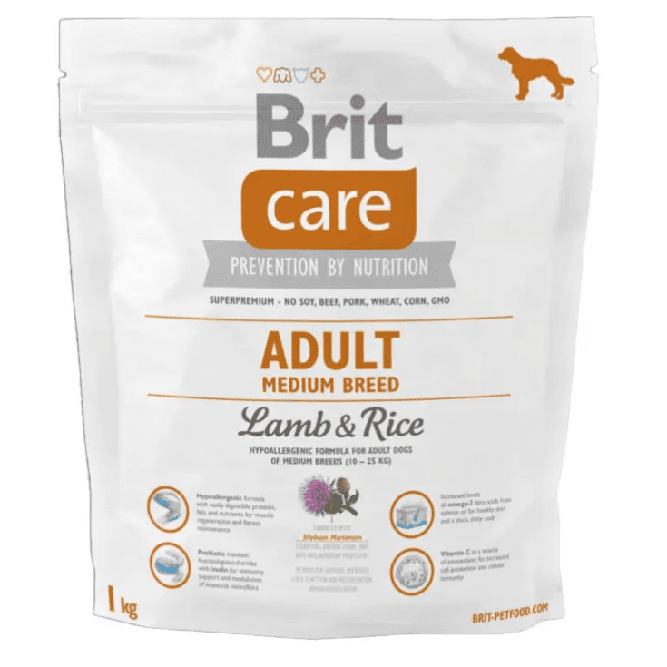Brit Care Hypoallergenic Medium Breed Lamb 1kg