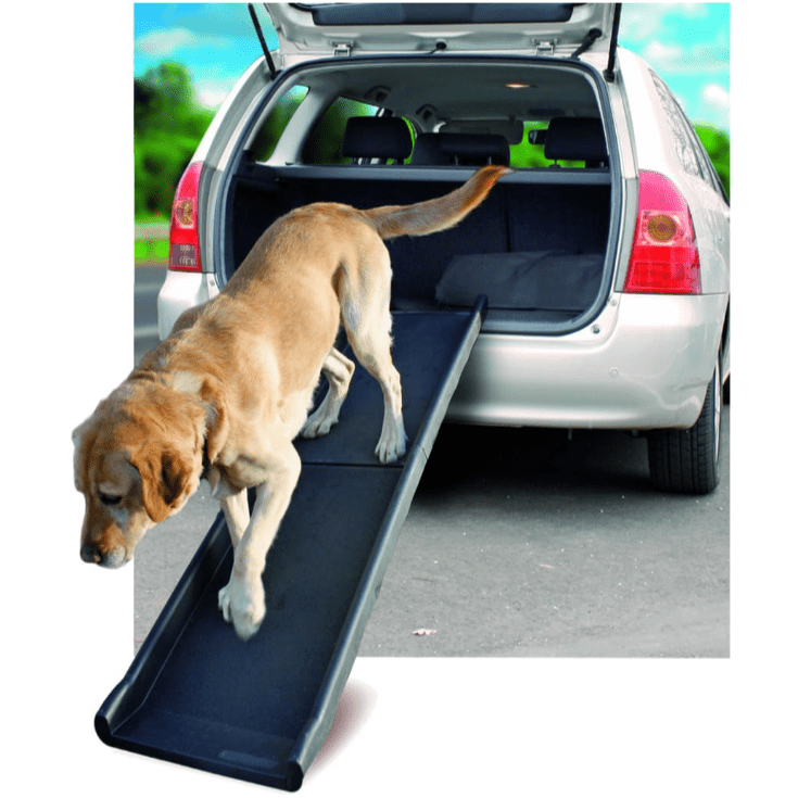 Flamingo Dog Car Ramp Gentle Step 154x39x70cm Black