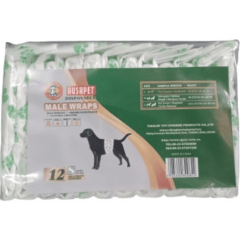 Hush Pet Disposable Male Wraps Small 30-46cm