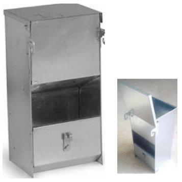 Rabbit Cage Feeder Galvanized 40x27x34.5cm