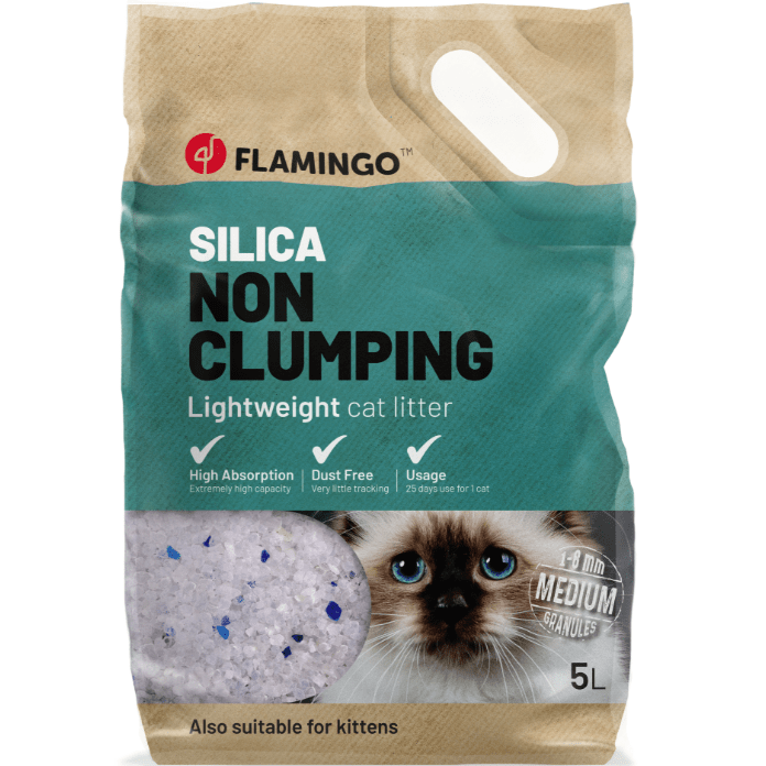Flamingo Silica Cat Litter Medium 15L
