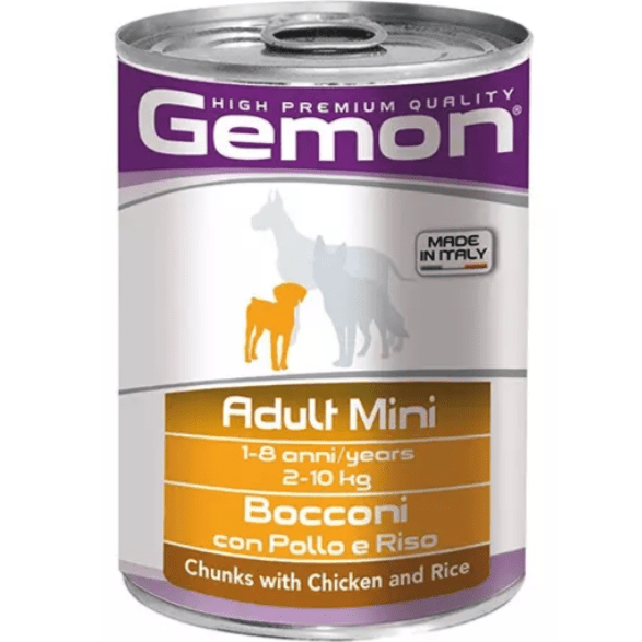 Gemon Adult Mini Chunks with Chicken & Rice 415gr