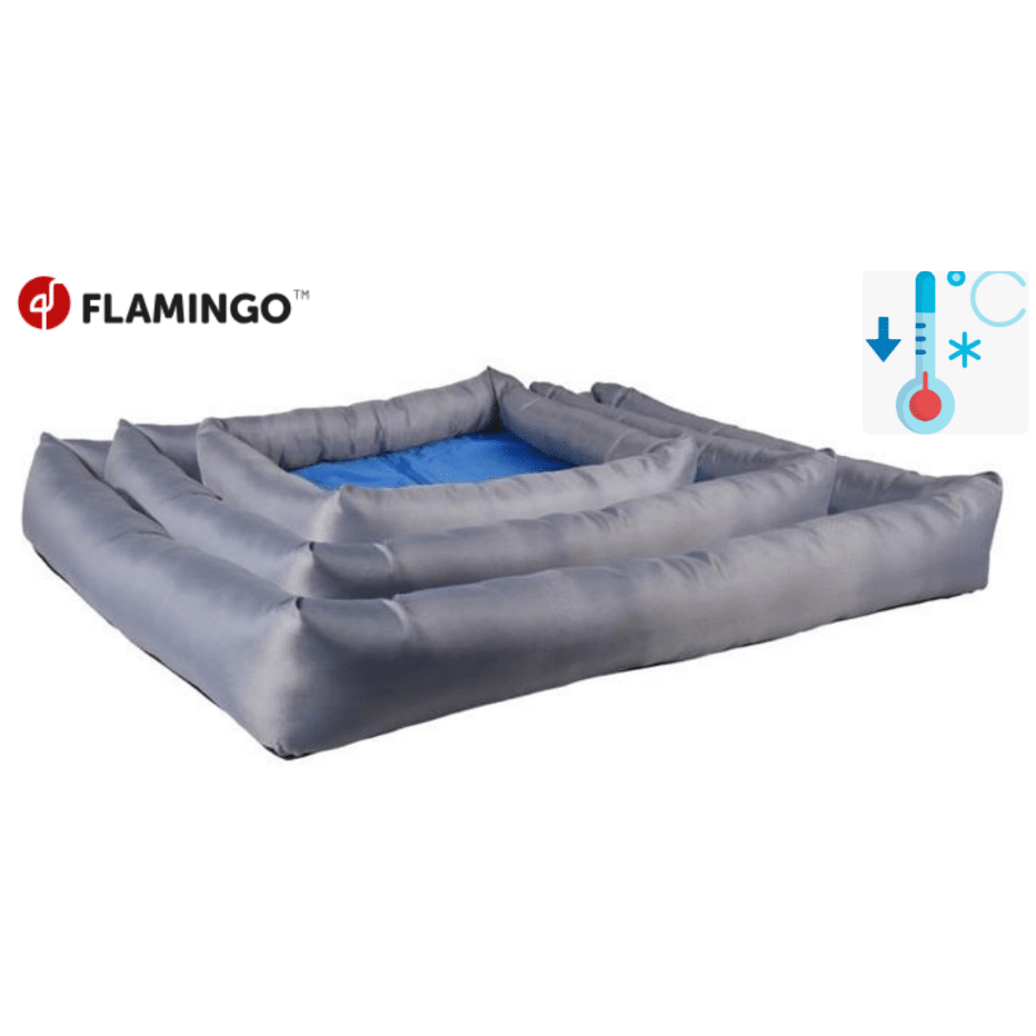 Fresk Cooling Basket Rectangle Grey/Blue Large 70x50x8.5cm