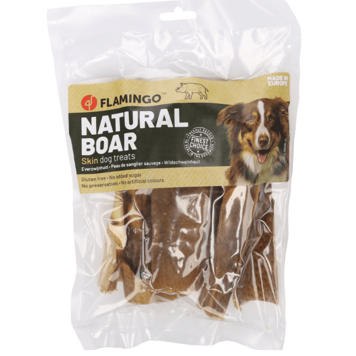 Flamingo Nature Snack Boar Skin 200gr