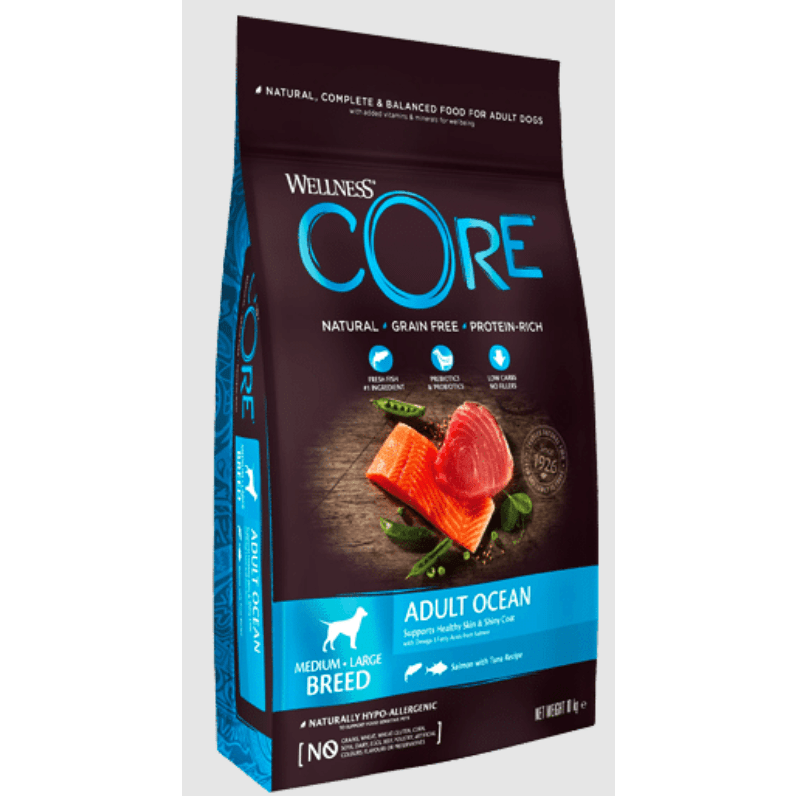 Wellness Core Medium-Large Breed Adult Ocean Salmon and Tuna 10kg