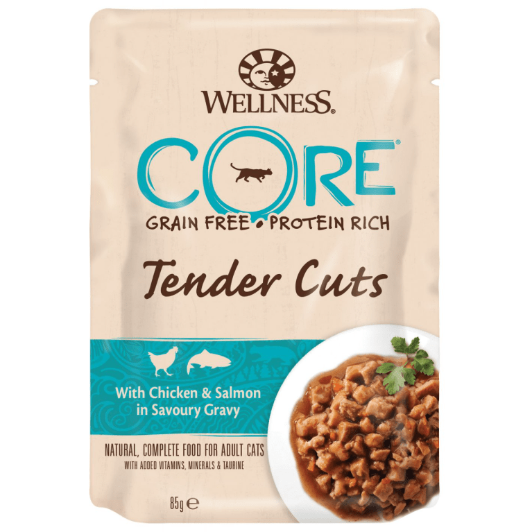 Wellness Core Tender Fillets Chicken & Salmon 8x85gr