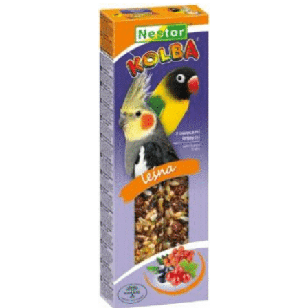 Nestor Cockatiel & Lovebird Sticks Forest Fruit x2