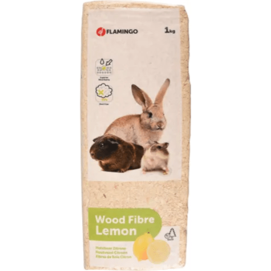 Flamingo Wood Fibre with Lemon Scent 1kg