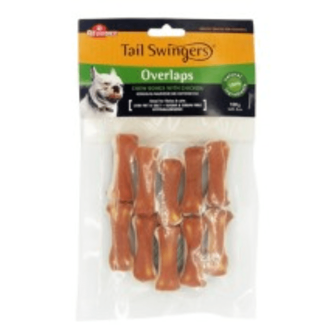 Tail Swingers Overlaps Chew Bones with Chicken 5cm 100gr