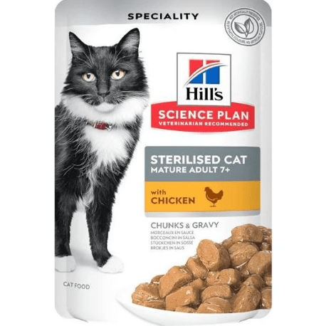 Hills Science Plan Sterilized Mature Chicken Pouch 85gr