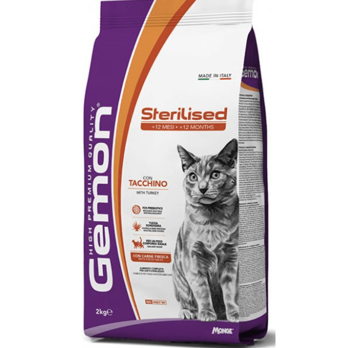 Gemon Adult Cat Sterilised Turkey 7kg