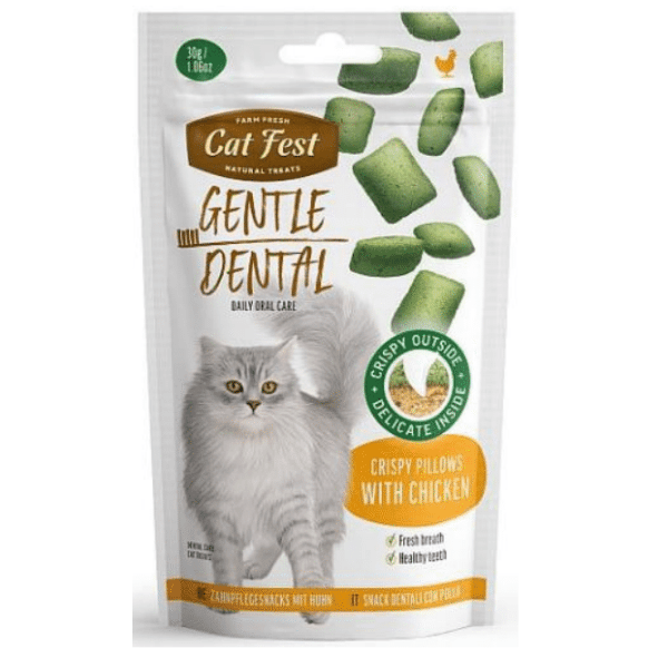 Cat Fest Dental Crispy Pillows with Chicken 30gr