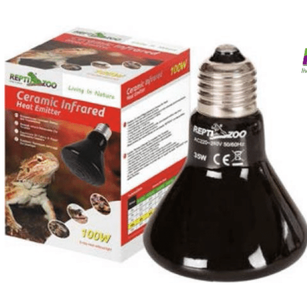 Cone Type Ceramic Heat Emitter Black 7.5x7.5x10cm 75w