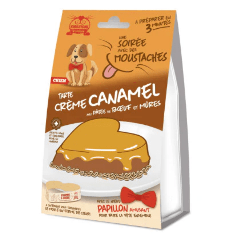 Serata Coi Baffi Creme Caramel Dog Cake