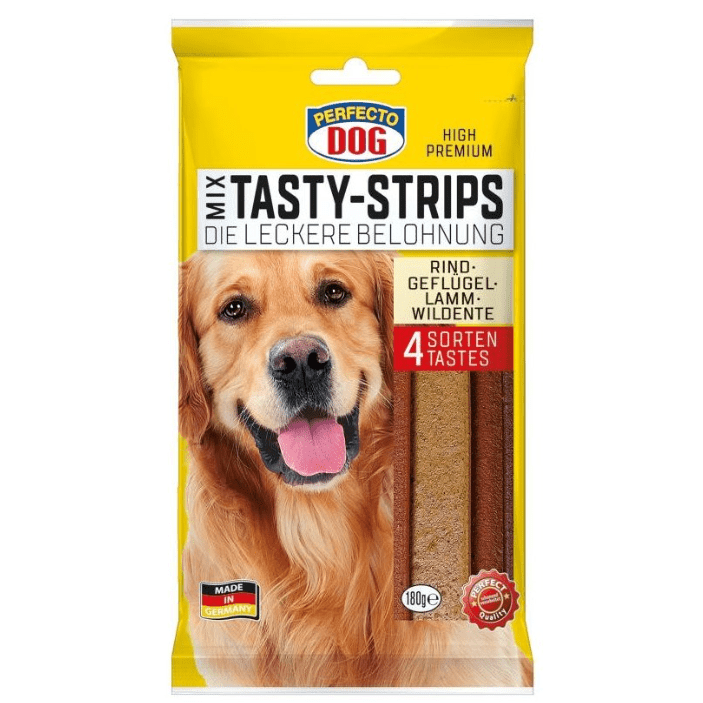 Perfecto Tasty Mix Strips (Beef-Lamb-Poultry-Wild Duck) 180gr