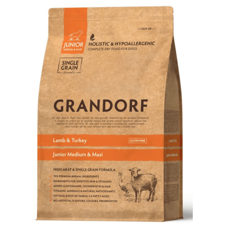 Grandorf Medium & Large Lamb & Turkey Junior 10kg