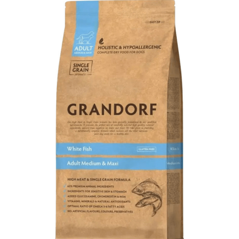 Grandorf White Fish Adult Medium & Maxi Breeds 10kg