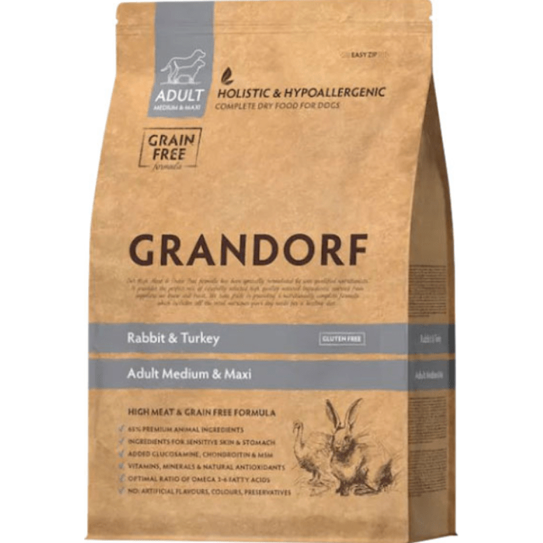 Grandorf Rabbit & Turkey Medium & Maxi Adult 10kg