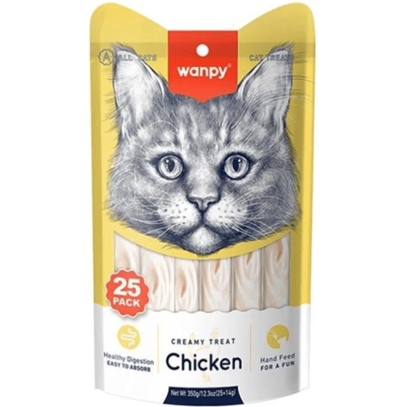 Wanpy Creamy Lickable Treat Chicken 25pcs