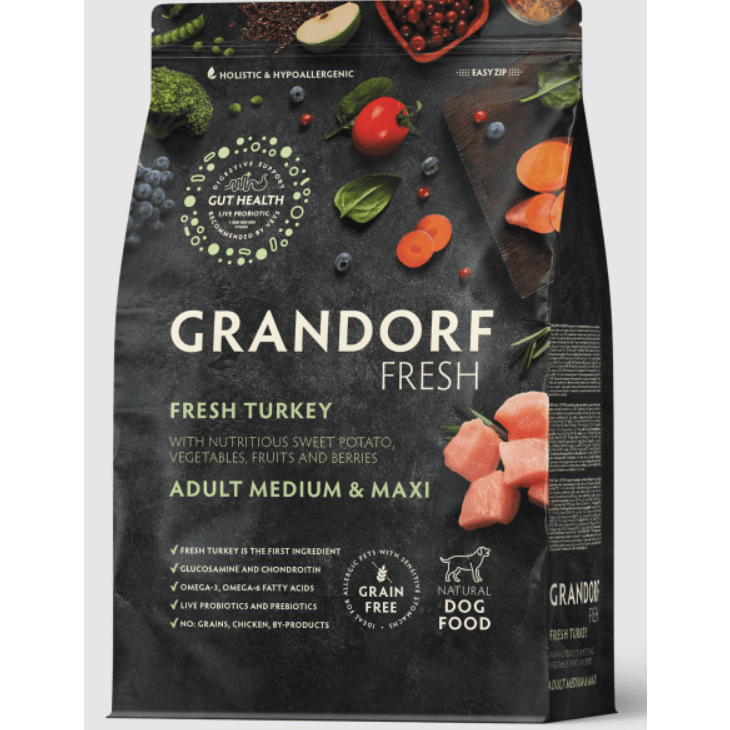 Grandorf Fresh Turkey Adult Medium & Maxi Breeds 3kg