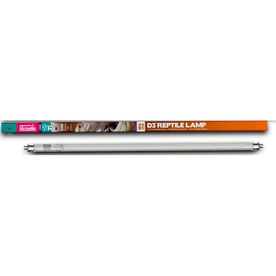Arcadia D3 Reptile T5-24w Lamp 12% UVB / 30% UVA 56cm