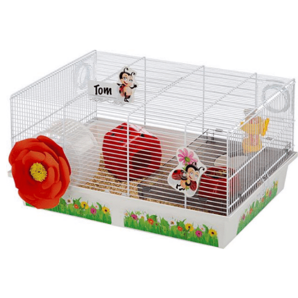 Lady Bug Cage White 50x35x25cm