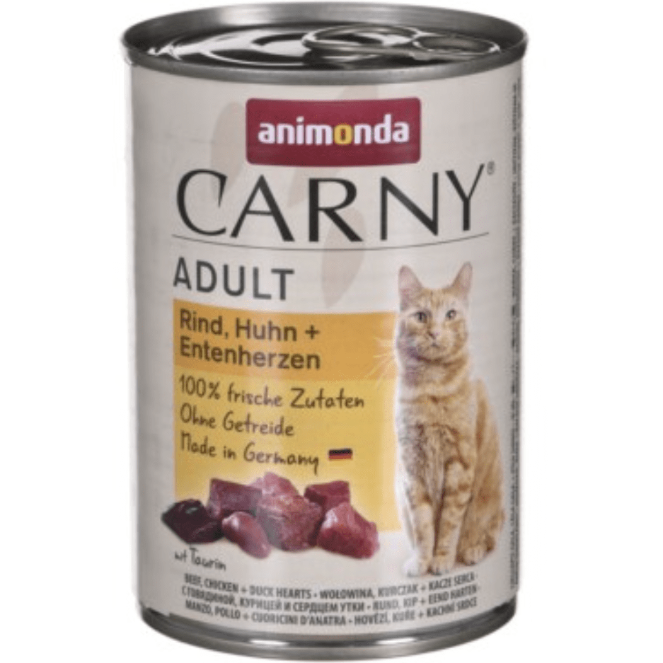 Animonda Carny Beef, Chicken and Duck Hearts 200gr