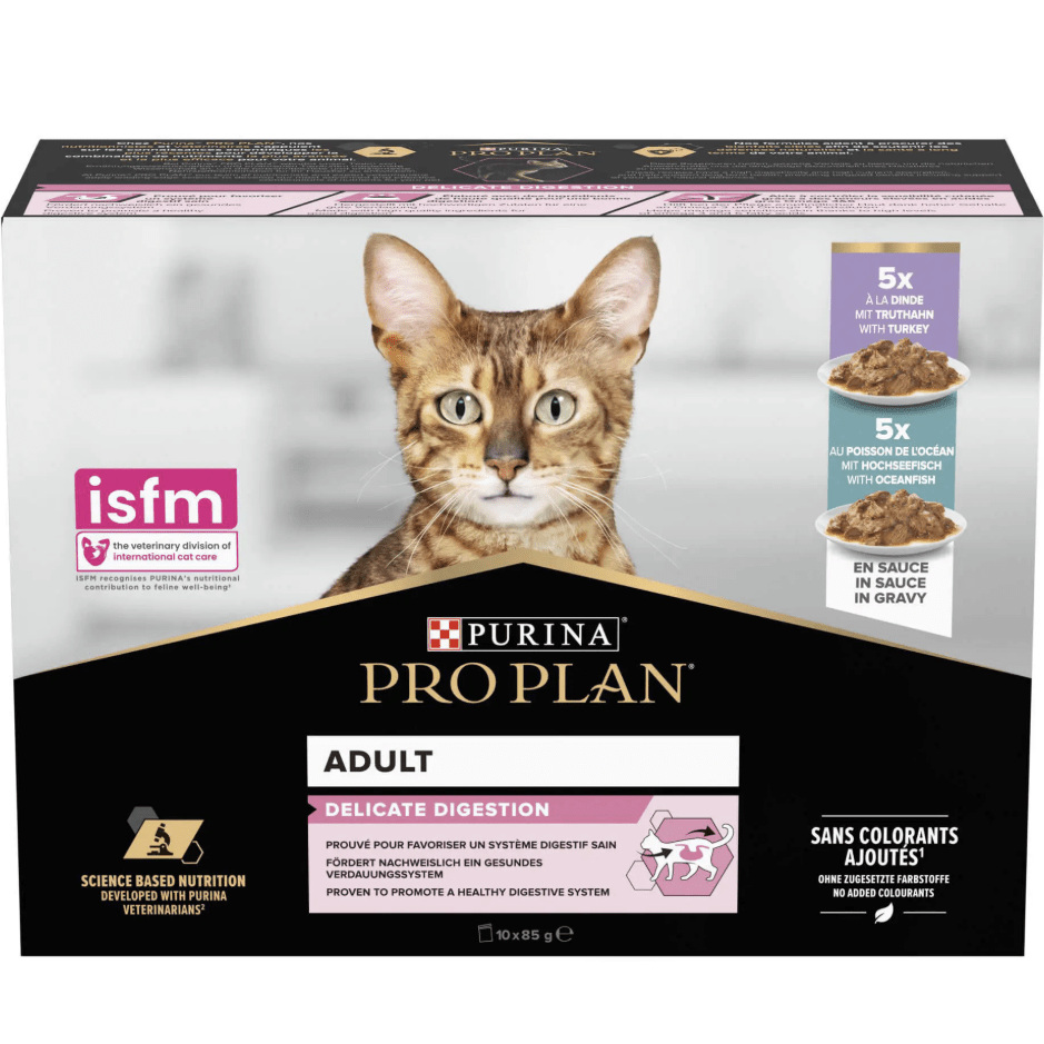 Proplan Delicate Digestion Sterilised Ocean Fish & Turkey 10x85gr