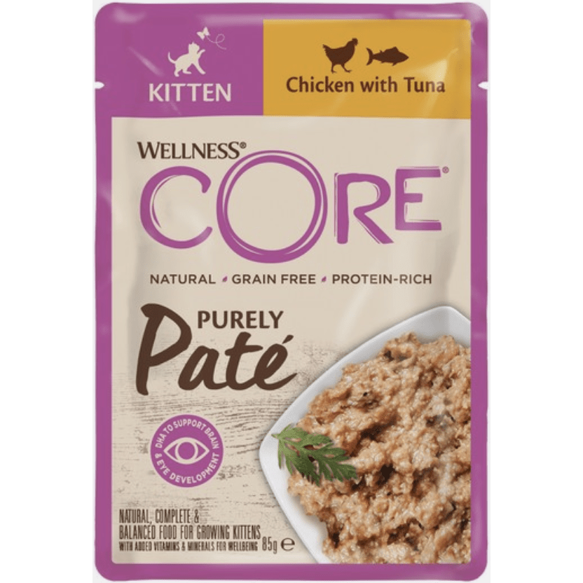 Wellness CORE Cat Wet Purely Paté Kitten Chicken with Tuna 85gr