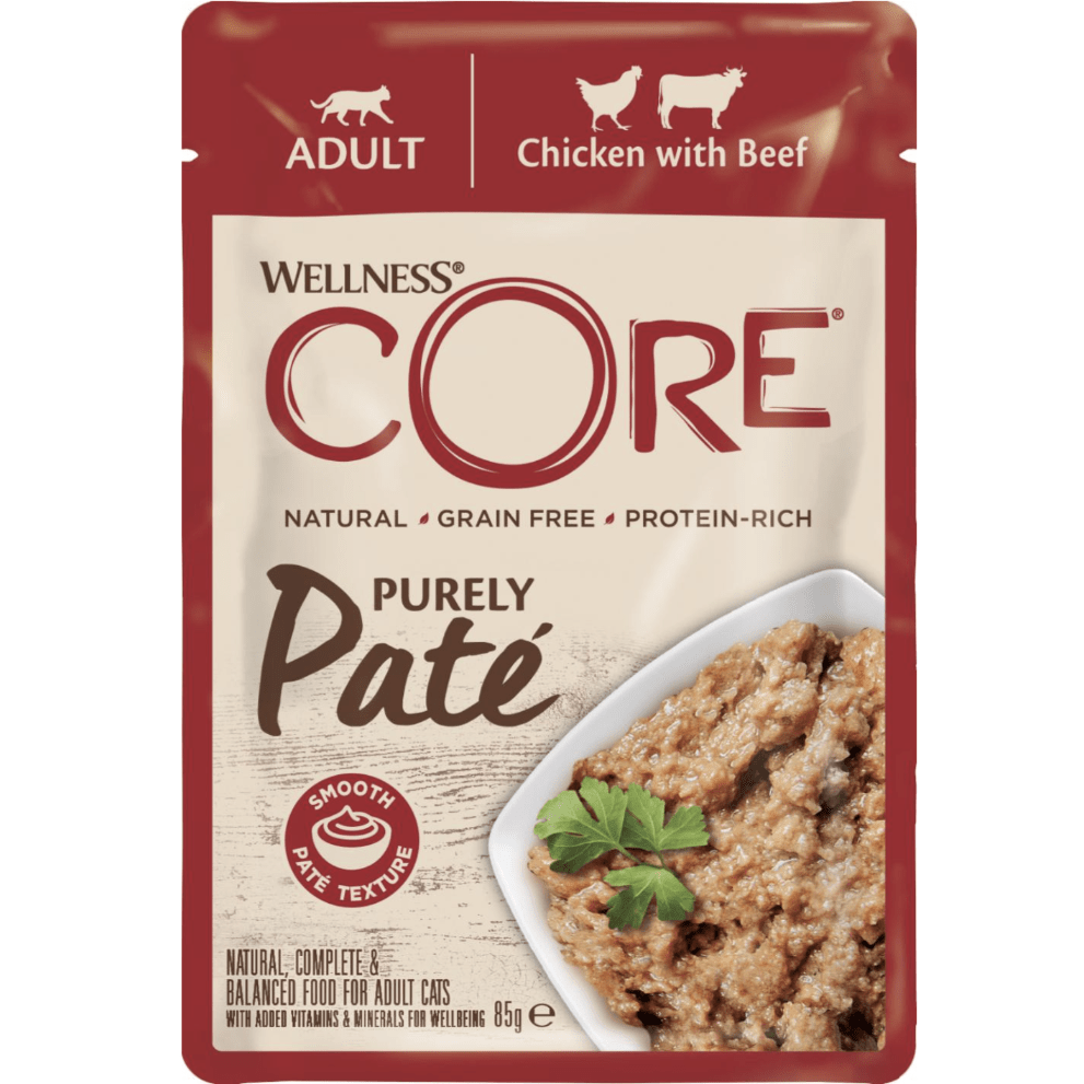 Wellness Core Purely Pate Chicken with Beef 8x85gr