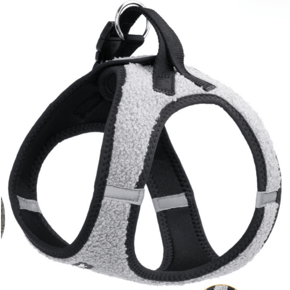 Kaori Curly Harness XL Grey <18kg A:42-54cm B:54-60cm