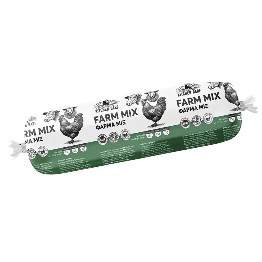 Kitchen BARF Mix Lamb, Beef and Chicken 1kg