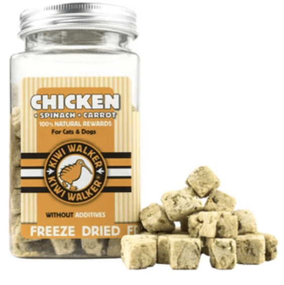 Kiwi Walker Dried Chicken, Spinach & Carrot 65gr