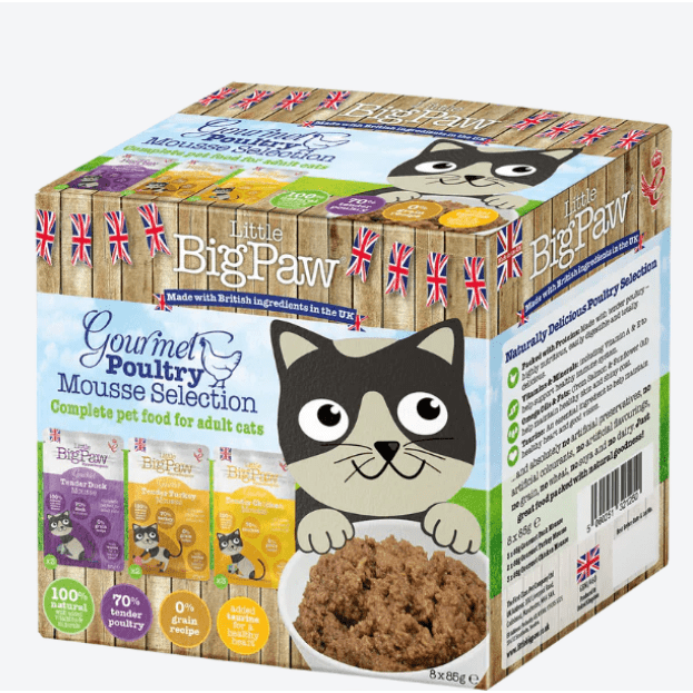Little Big Paw Gourmet Poultry Mousse Multipack 8x85gr