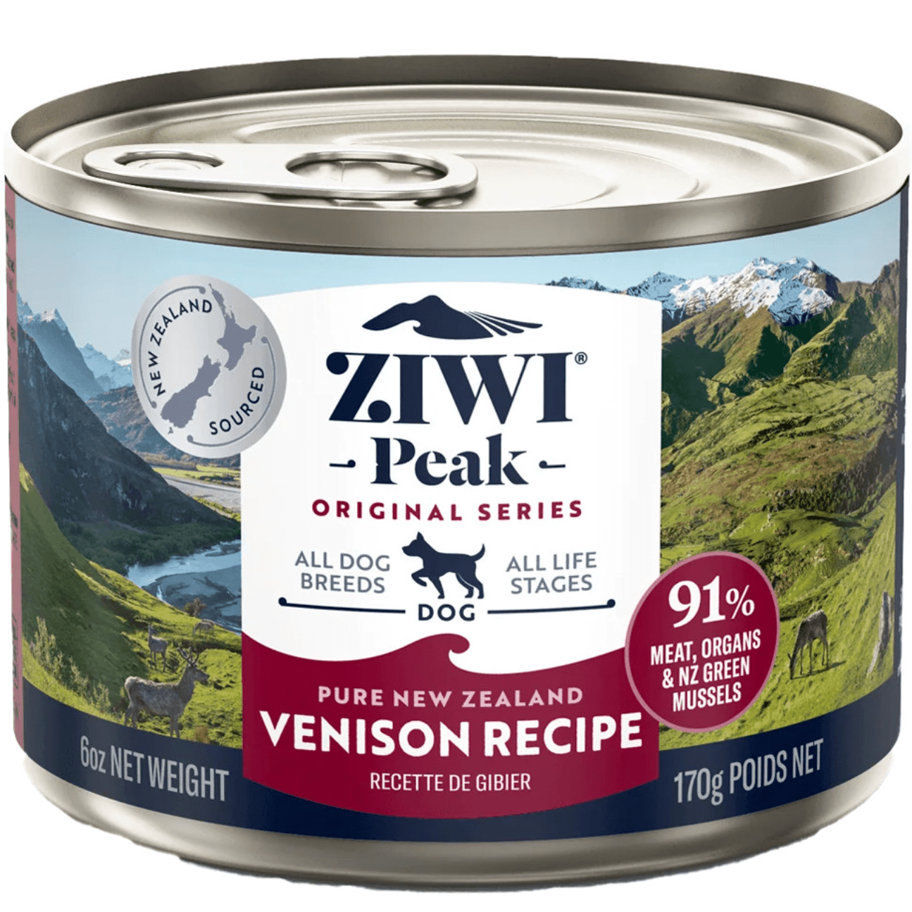 Ziwi Peak Dog Venison Can 170gr