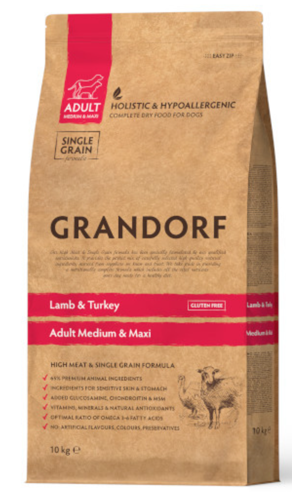 Grandorf Medium & Maxi Adult Lamb & Turkey 10kg