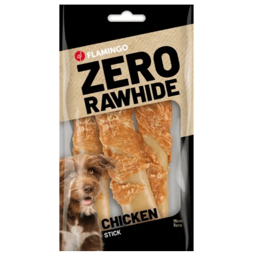 Snacks Zero Rawhide Sticks with Chicken 15cm 3pcs